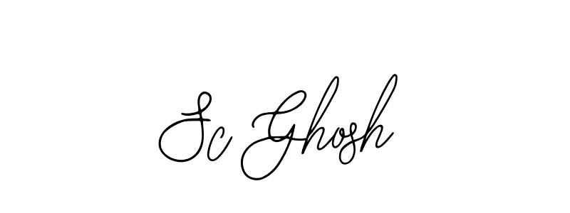 How to make Sc Ghosh name signature. Use Bearetta-2O07w style for creating short signs online. This is the latest handwritten sign. Sc Ghosh signature style 12 images and pictures png