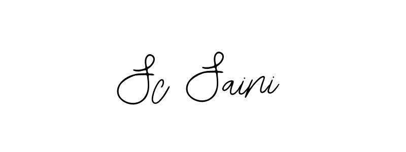 Sc Saini stylish signature style. Best Handwritten Sign (Bearetta-2O07w) for my name. Handwritten Signature Collection Ideas for my name Sc Saini. Sc Saini signature style 12 images and pictures png