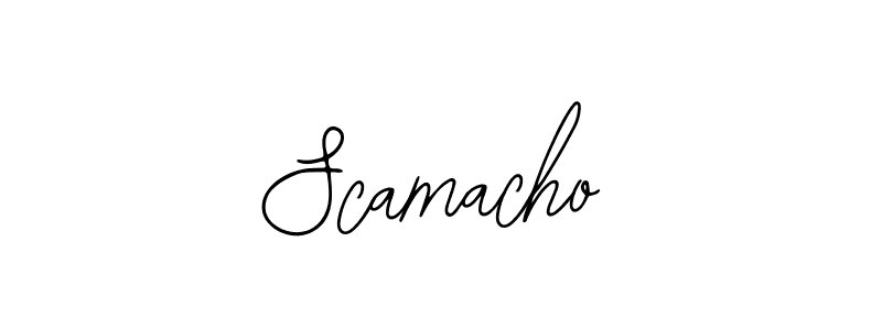 Use a signature maker to create a handwritten signature online. With this signature software, you can design (Bearetta-2O07w) your own signature for name Scamacho. Scamacho signature style 12 images and pictures png