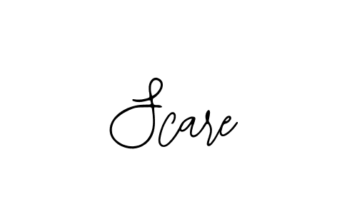 How to make Scare name signature. Use Bearetta-2O07w style for creating short signs online. This is the latest handwritten sign. Scare signature style 12 images and pictures png