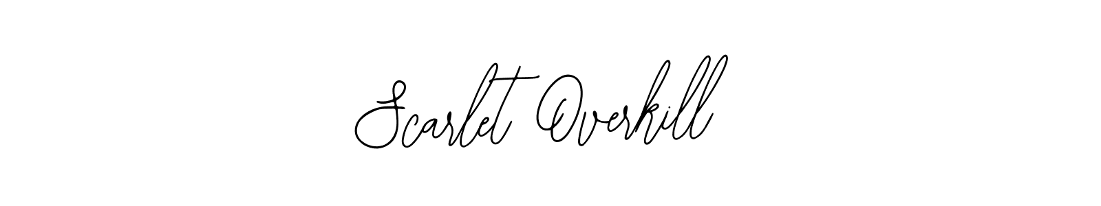 You should practise on your own different ways (Bearetta-2O07w) to write your name (Scarlet Overkill) in signature. don't let someone else do it for you. Scarlet Overkill signature style 12 images and pictures png