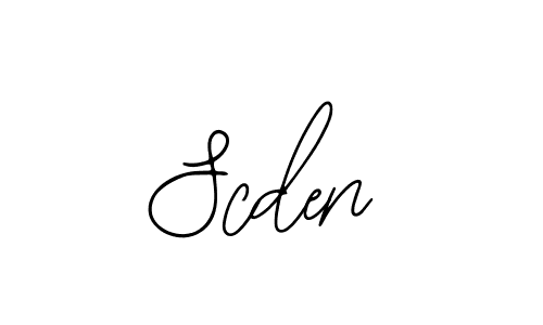 How to make Scden signature? Bearetta-2O07w is a professional autograph style. Create handwritten signature for Scden name. Scden signature style 12 images and pictures png