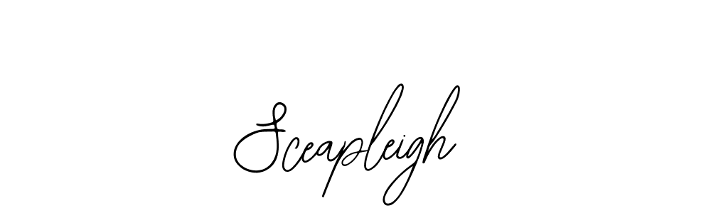 Use a signature maker to create a handwritten signature online. With this signature software, you can design (Bearetta-2O07w) your own signature for name Sceapleigh. Sceapleigh signature style 12 images and pictures png