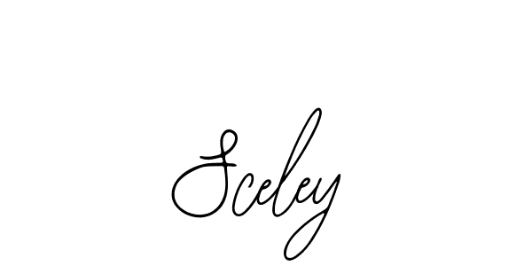 Use a signature maker to create a handwritten signature online. With this signature software, you can design (Bearetta-2O07w) your own signature for name Sceley. Sceley signature style 12 images and pictures png