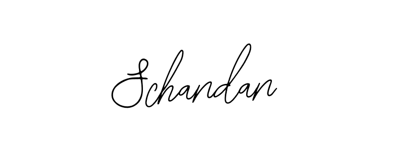 Schandan stylish signature style. Best Handwritten Sign (Bearetta-2O07w) for my name. Handwritten Signature Collection Ideas for my name Schandan. Schandan signature style 12 images and pictures png