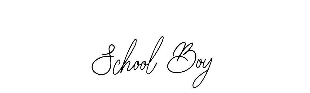 Also we have School Boy name is the best signature style. Create professional handwritten signature collection using Bearetta-2O07w autograph style. School Boy signature style 12 images and pictures png