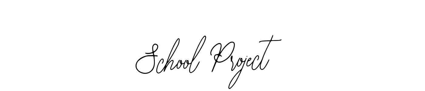 Make a beautiful signature design for name School Project. With this signature (Bearetta-2O07w) style, you can create a handwritten signature for free. School Project signature style 12 images and pictures png