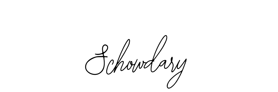 Schowdary stylish signature style. Best Handwritten Sign (Bearetta-2O07w) for my name. Handwritten Signature Collection Ideas for my name Schowdary. Schowdary signature style 12 images and pictures png