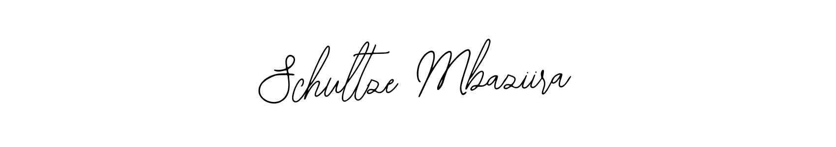 How to make Schultze Mbaziira name signature. Use Bearetta-2O07w style for creating short signs online. This is the latest handwritten sign. Schultze Mbaziira signature style 12 images and pictures png