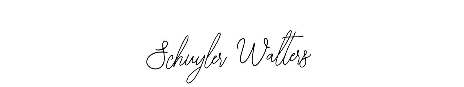 How to make Schuyler Walters name signature. Use Bearetta-2O07w style for creating short signs online. This is the latest handwritten sign. Schuyler Walters signature style 12 images and pictures png