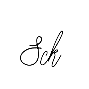 How to Draw Sck signature style? Bearetta-2O07w is a latest design signature styles for name Sck. Sck signature style 12 images and pictures png