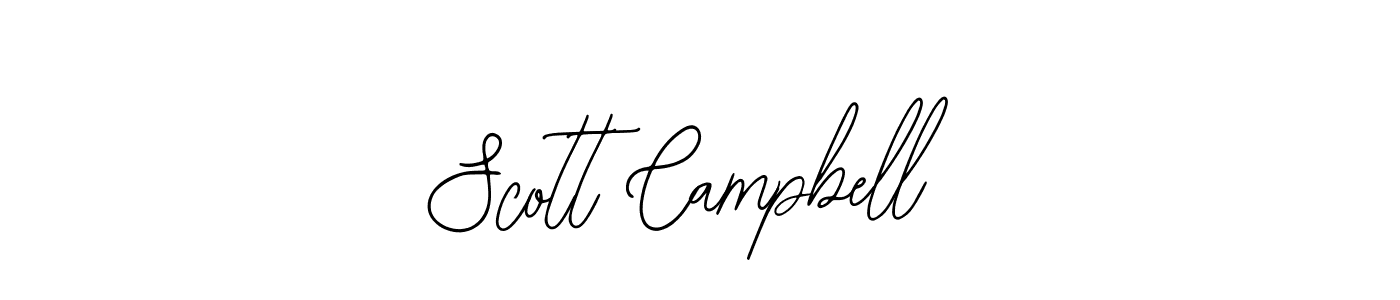 How to make Scott Campbell name signature. Use Bearetta-2O07w style for creating short signs online. This is the latest handwritten sign. Scott Campbell signature style 12 images and pictures png