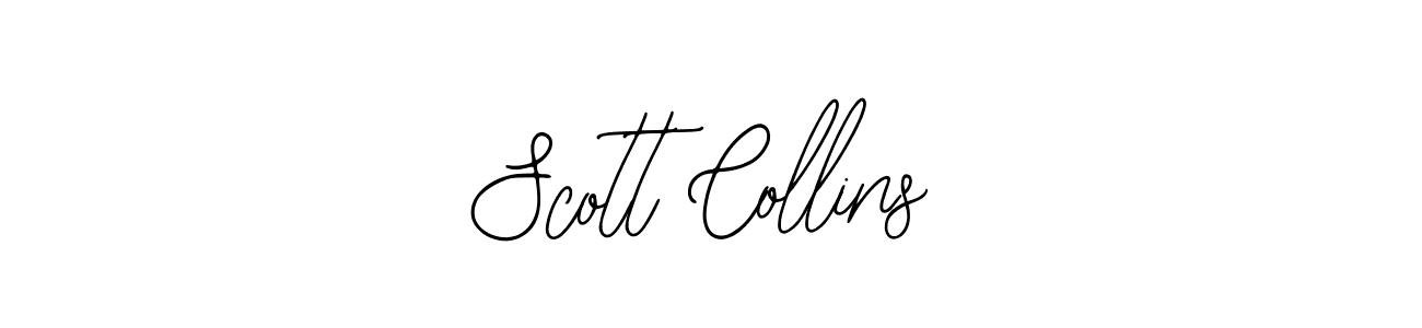 You should practise on your own different ways (Bearetta-2O07w) to write your name (Scott Collins) in signature. don't let someone else do it for you. Scott Collins signature style 12 images and pictures png