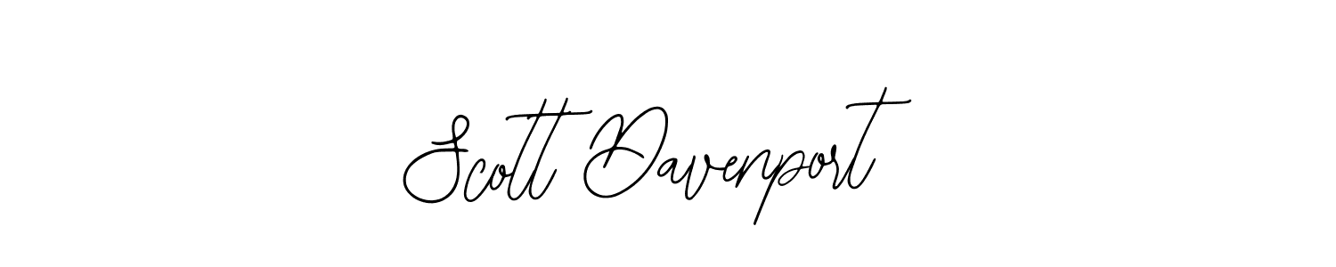 How to make Scott Davenport name signature. Use Bearetta-2O07w style for creating short signs online. This is the latest handwritten sign. Scott Davenport signature style 12 images and pictures png