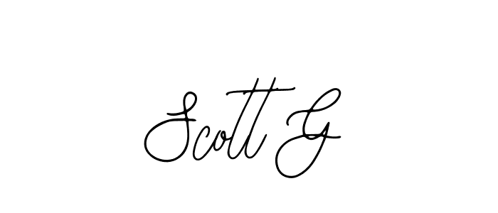 The best way (Bearetta-2O07w) to make a short signature is to pick only two or three words in your name. The name Scott G include a total of six letters. For converting this name. Scott G signature style 12 images and pictures png