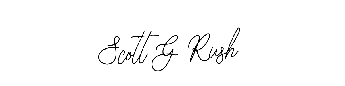 The best way (Bearetta-2O07w) to make a short signature is to pick only two or three words in your name. The name Scott G Rush include a total of six letters. For converting this name. Scott G Rush signature style 12 images and pictures png