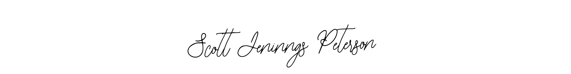 Use a signature maker to create a handwritten signature online. With this signature software, you can design (Bearetta-2O07w) your own signature for name Scott Jeninngs Peterson. Scott Jeninngs Peterson signature style 12 images and pictures png