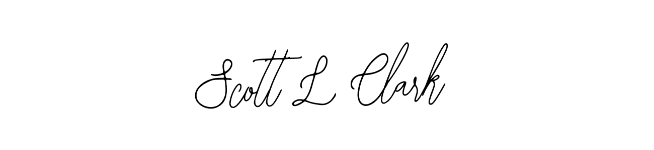 if you are searching for the best signature style for your name Scott L Clark. so please give up your signature search. here we have designed multiple signature styles  using Bearetta-2O07w. Scott L Clark signature style 12 images and pictures png