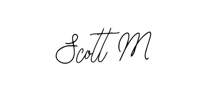 Make a beautiful signature design for name Scott M. With this signature (Bearetta-2O07w) style, you can create a handwritten signature for free. Scott M signature style 12 images and pictures png