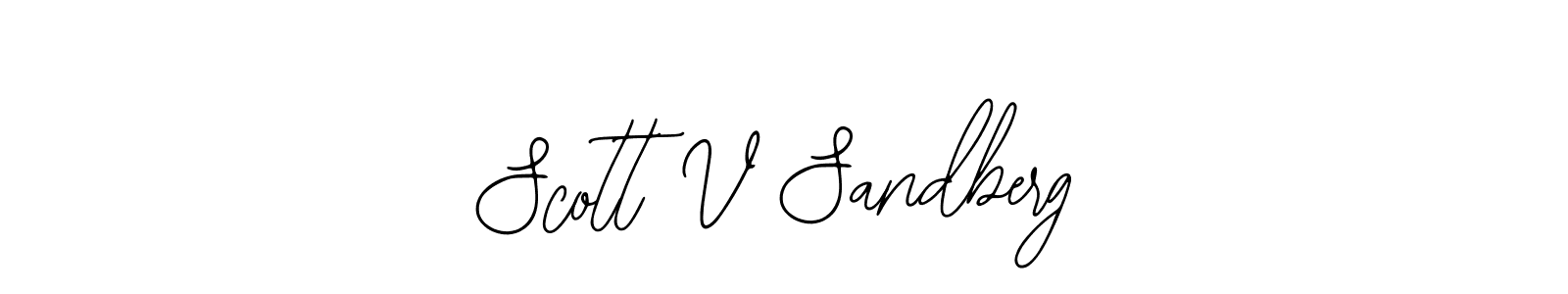 Scott V Sandberg stylish signature style. Best Handwritten Sign (Bearetta-2O07w) for my name. Handwritten Signature Collection Ideas for my name Scott V Sandberg. Scott V Sandberg signature style 12 images and pictures png