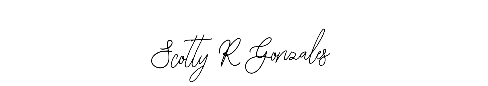 How to make Scotty R Gonzales signature? Bearetta-2O07w is a professional autograph style. Create handwritten signature for Scotty R Gonzales name. Scotty R Gonzales signature style 12 images and pictures png