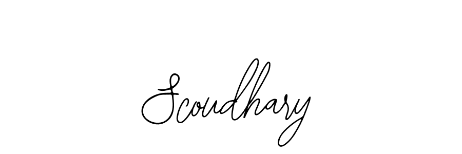 How to make Scoudhary signature? Bearetta-2O07w is a professional autograph style. Create handwritten signature for Scoudhary name. Scoudhary signature style 12 images and pictures png