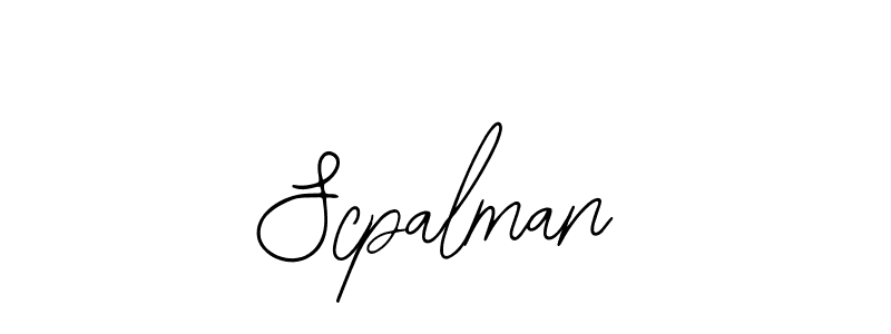 Use a signature maker to create a handwritten signature online. With this signature software, you can design (Bearetta-2O07w) your own signature for name Scpalman. Scpalman signature style 12 images and pictures png