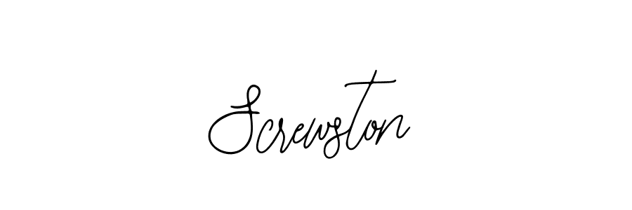 See photos of Screwston official signature by Spectra . Check more albums & portfolios. Read reviews & check more about Bearetta-2O07w font. Screwston signature style 12 images and pictures png