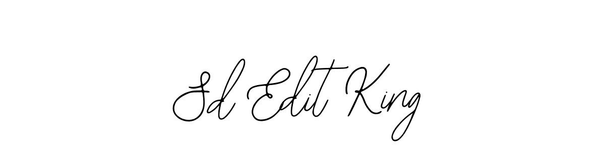The best way (Bearetta-2O07w) to make a short signature is to pick only two or three words in your name. The name Sd Edit King include a total of six letters. For converting this name. Sd Edit King signature style 12 images and pictures png