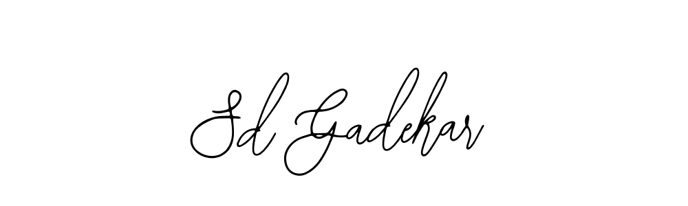 Design your own signature with our free online signature maker. With this signature software, you can create a handwritten (Bearetta-2O07w) signature for name Sd Gadekar. Sd Gadekar signature style 12 images and pictures png