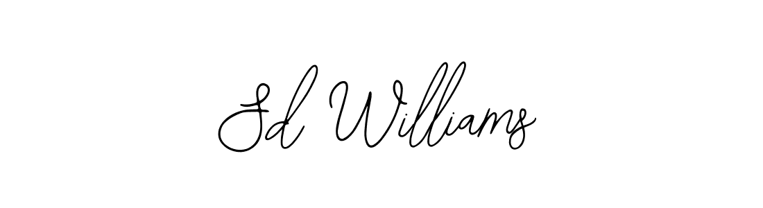 How to Draw Sd Williams signature style? Bearetta-2O07w is a latest design signature styles for name Sd Williams. Sd Williams signature style 12 images and pictures png
