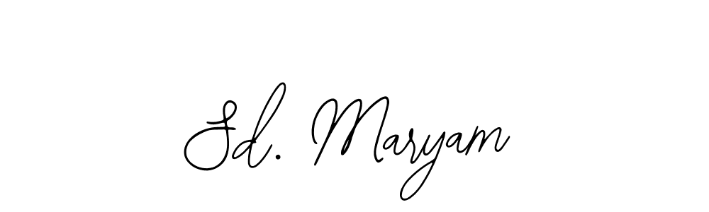 Create a beautiful signature design for name Sd. Maryam. With this signature (Bearetta-2O07w) fonts, you can make a handwritten signature for free. Sd. Maryam signature style 12 images and pictures png