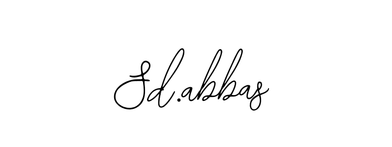 How to make Sd.abbas signature? Bearetta-2O07w is a professional autograph style. Create handwritten signature for Sd.abbas name. Sd.abbas signature style 12 images and pictures png