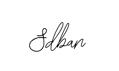 Use a signature maker to create a handwritten signature online. With this signature software, you can design (Bearetta-2O07w) your own signature for name Sdban. Sdban signature style 12 images and pictures png