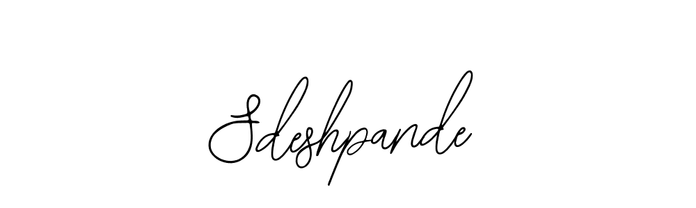 Similarly Bearetta-2O07w is the best handwritten signature design. Signature creator online .You can use it as an online autograph creator for name Sdeshpande. Sdeshpande signature style 12 images and pictures png
