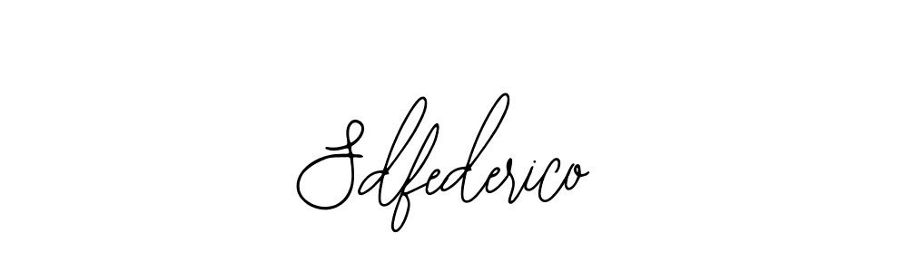 How to make Sdfederico signature? Bearetta-2O07w is a professional autograph style. Create handwritten signature for Sdfederico name. Sdfederico signature style 12 images and pictures png