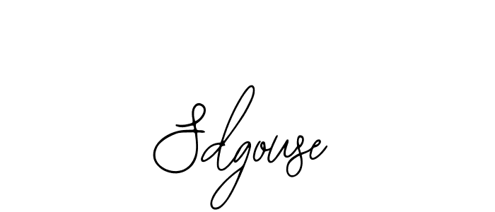 You should practise on your own different ways (Bearetta-2O07w) to write your name (Sdgouse) in signature. don't let someone else do it for you. Sdgouse signature style 12 images and pictures png