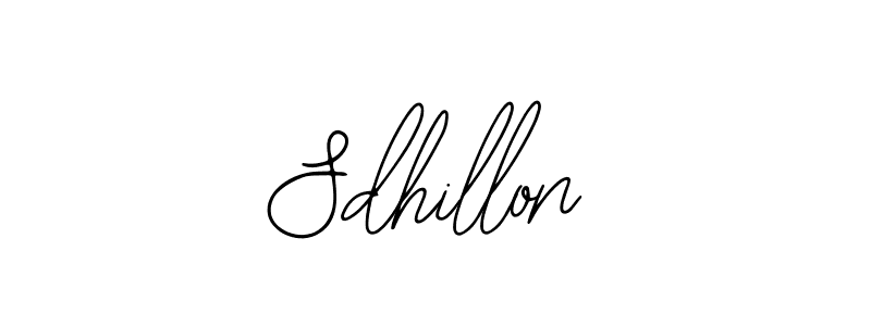 Use a signature maker to create a handwritten signature online. With this signature software, you can design (Bearetta-2O07w) your own signature for name Sdhillon. Sdhillon signature style 12 images and pictures png
