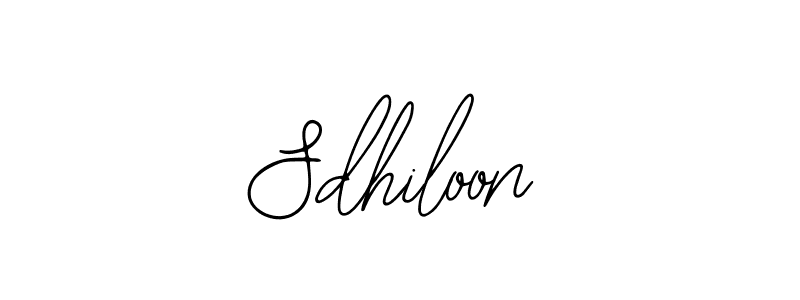 Also You can easily find your signature by using the search form. We will create Sdhiloon name handwritten signature images for you free of cost using Bearetta-2O07w sign style. Sdhiloon signature style 12 images and pictures png