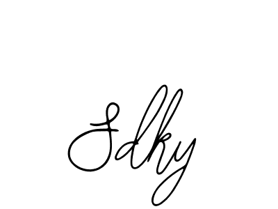 Make a beautiful signature design for name Sdky. With this signature (Bearetta-2O07w) style, you can create a handwritten signature for free. Sdky signature style 12 images and pictures png