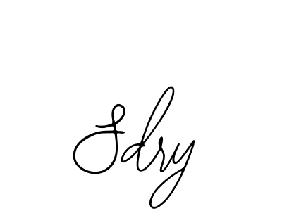 Design your own signature with our free online signature maker. With this signature software, you can create a handwritten (Bearetta-2O07w) signature for name Sdry. Sdry signature style 12 images and pictures png