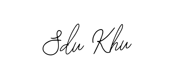 Create a beautiful signature design for name Sdu Khu. With this signature (Bearetta-2O07w) fonts, you can make a handwritten signature for free. Sdu Khu signature style 12 images and pictures png