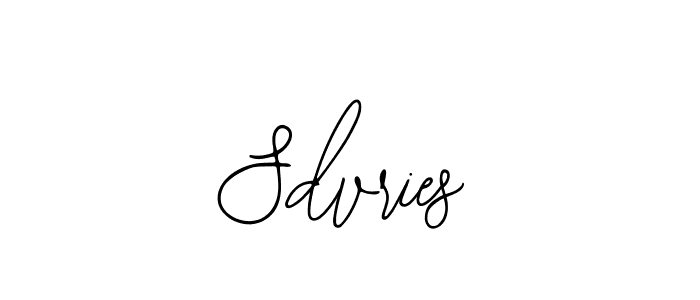 How to make Sdvries signature? Bearetta-2O07w is a professional autograph style. Create handwritten signature for Sdvries name. Sdvries signature style 12 images and pictures png