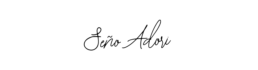 You should practise on your own different ways (Bearetta-2O07w) to write your name (Seño Adori) in signature. don't let someone else do it for you. Seño Adori signature style 12 images and pictures png