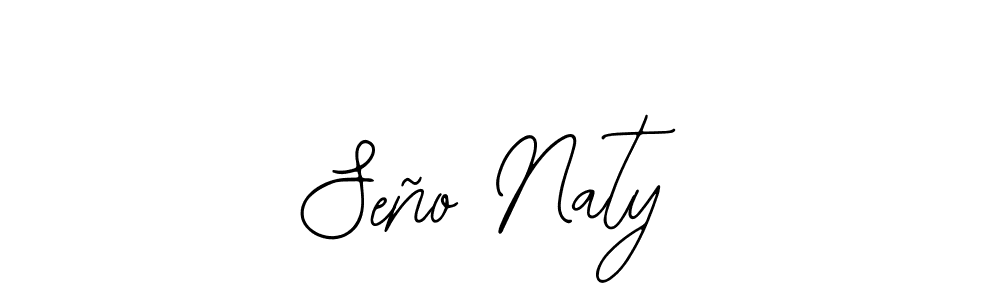 How to make Seño Naty name signature. Use Bearetta-2O07w style for creating short signs online. This is the latest handwritten sign. Seño Naty signature style 12 images and pictures png