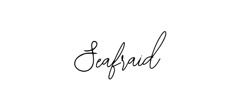 Use a signature maker to create a handwritten signature online. With this signature software, you can design (Bearetta-2O07w) your own signature for name Seafraid. Seafraid signature style 12 images and pictures png