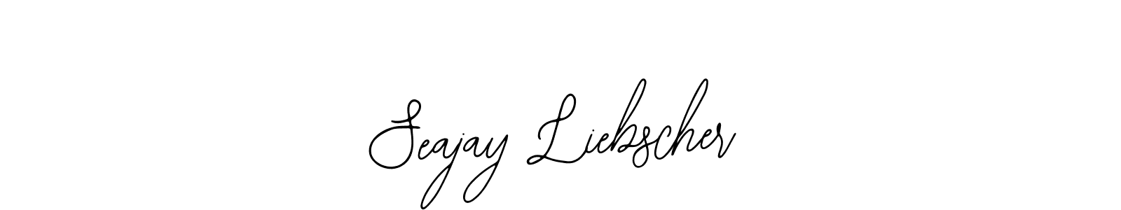 The best way (Bearetta-2O07w) to make a short signature is to pick only two or three words in your name. The name Seajay Liebscher include a total of six letters. For converting this name. Seajay Liebscher signature style 12 images and pictures png