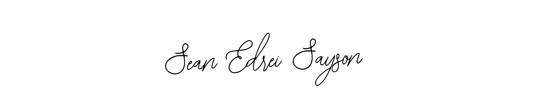 Sean Edrei Sayson stylish signature style. Best Handwritten Sign (Bearetta-2O07w) for my name. Handwritten Signature Collection Ideas for my name Sean Edrei Sayson. Sean Edrei Sayson signature style 12 images and pictures png