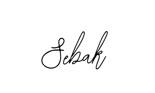 Sebak stylish signature style. Best Handwritten Sign (Bearetta-2O07w) for my name. Handwritten Signature Collection Ideas for my name Sebak. Sebak signature style 12 images and pictures png