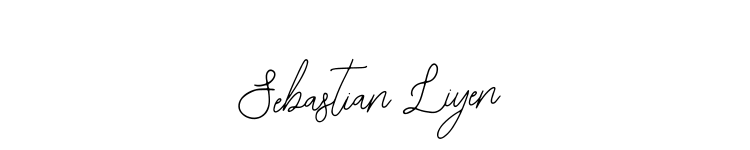 How to make Sebastian Liyen name signature. Use Bearetta-2O07w style for creating short signs online. This is the latest handwritten sign. Sebastian Liyen signature style 12 images and pictures png